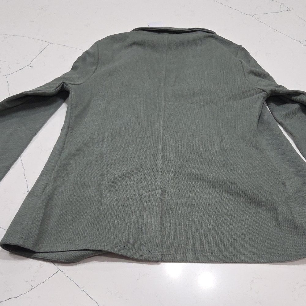Matty M Knit Olive Blazer Sz Small New With Tags - Picture 12 of 12